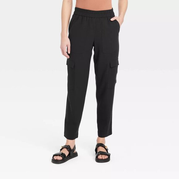 a new day Pants - NWT Women's High-Rise Ankle Cargo Pants - A New Day™
